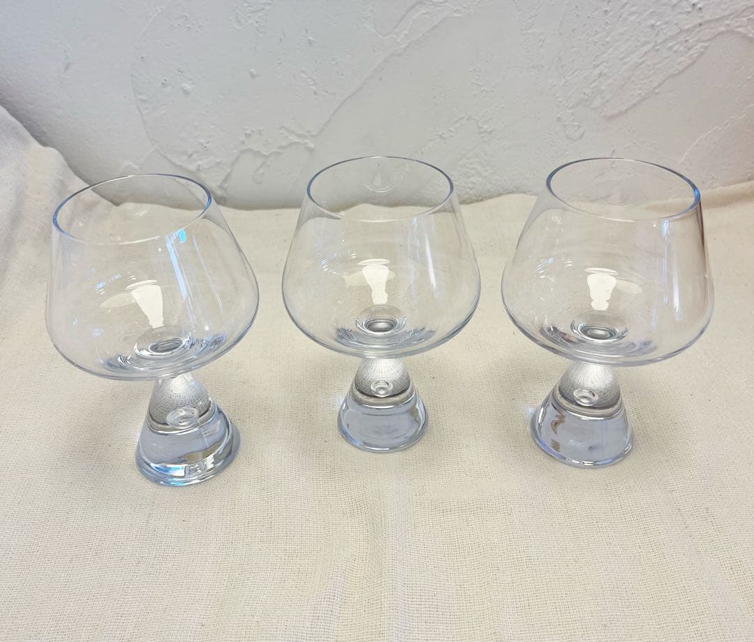 【美品】ホルムガード　プリセスシリーズ　ガラスグラス×3点　Holmegaard