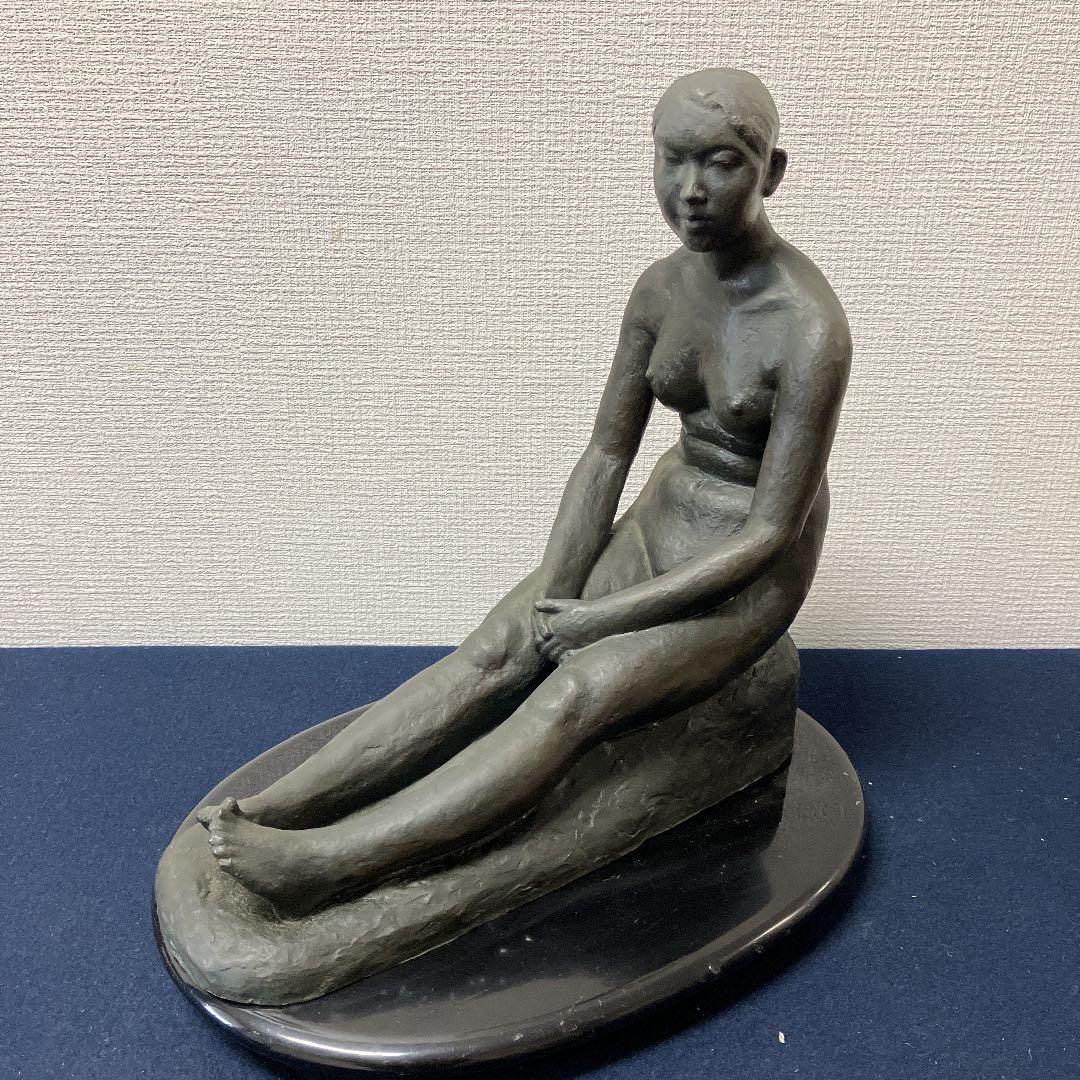 No.3889 ブロンズ　笹野恵三作　裸婦座像