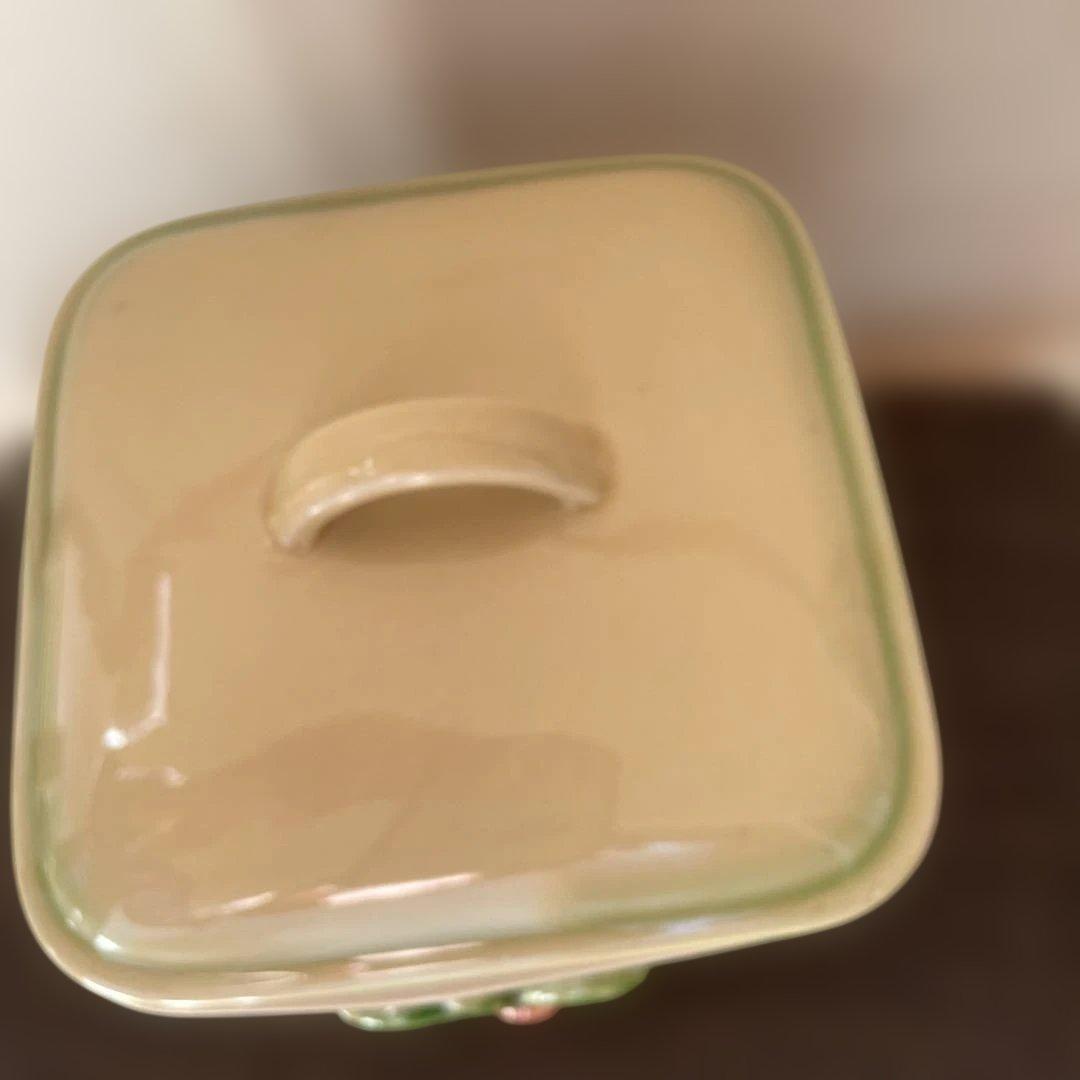 マニー　キャニスター　2個セット　さくらんぼ　陶器