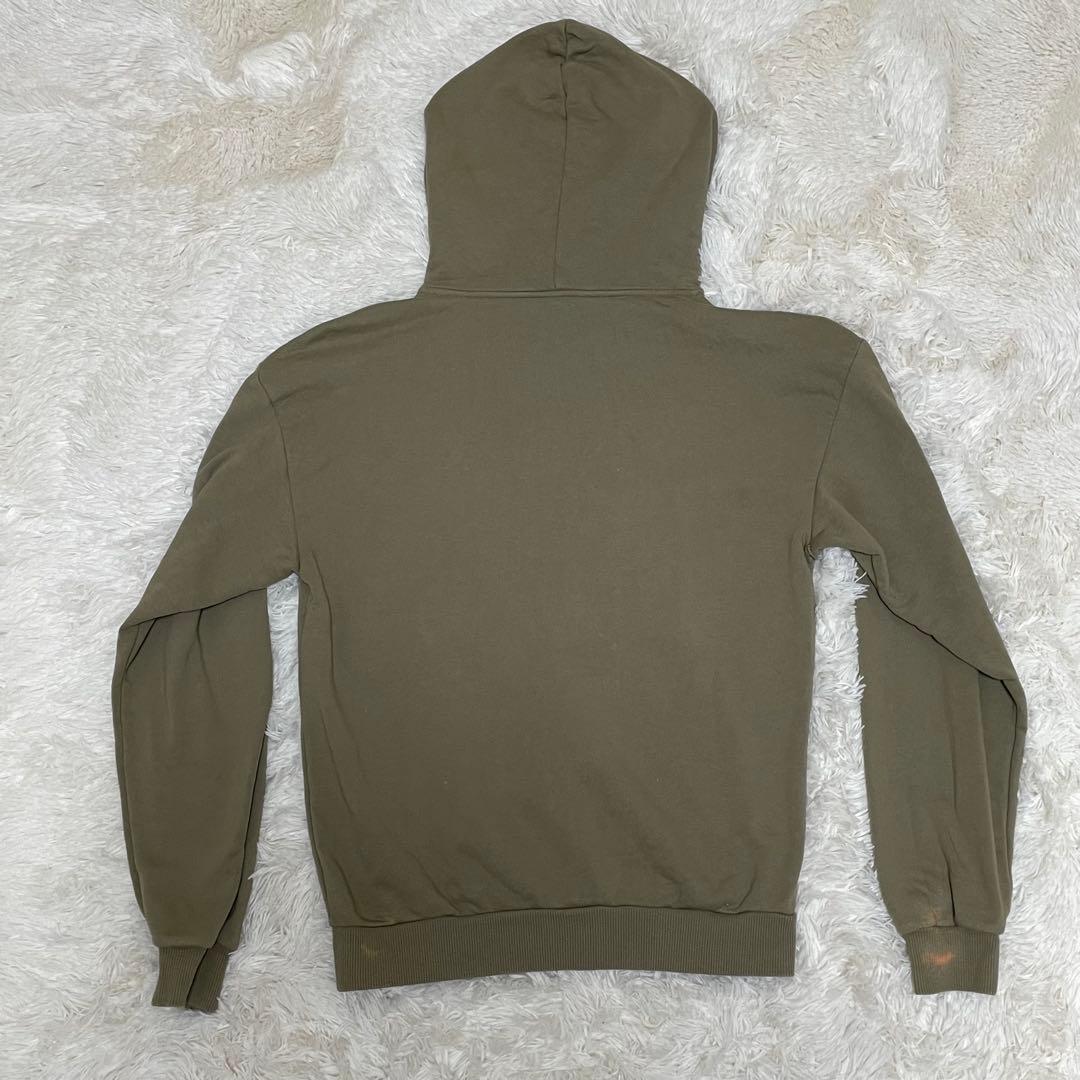 超希少 セリーヌ クラシックロゴルーズプルオーバーパーカー カーキ XS メンズ