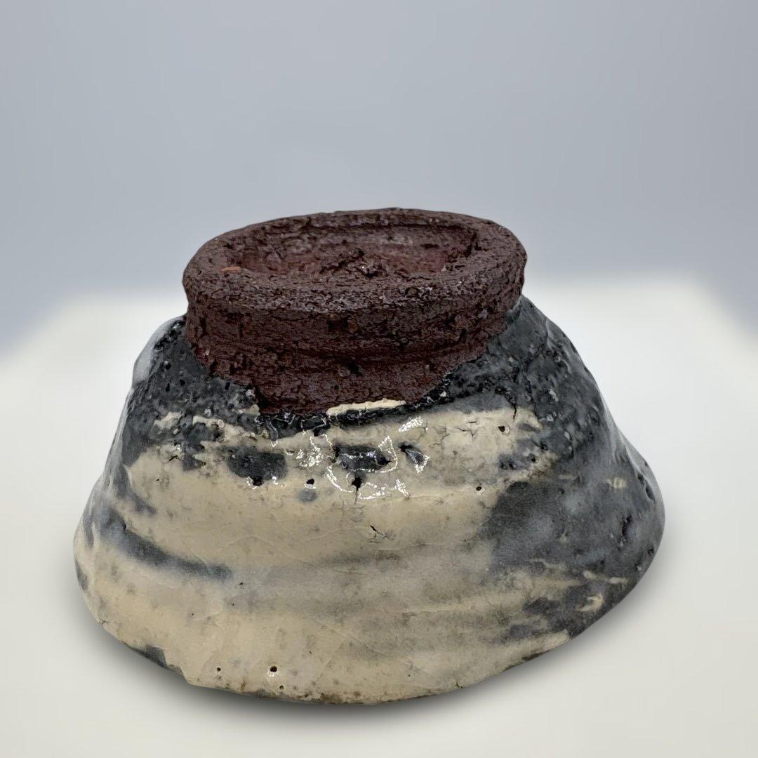 四代　真清水蔵六　刷毛目　酒盃