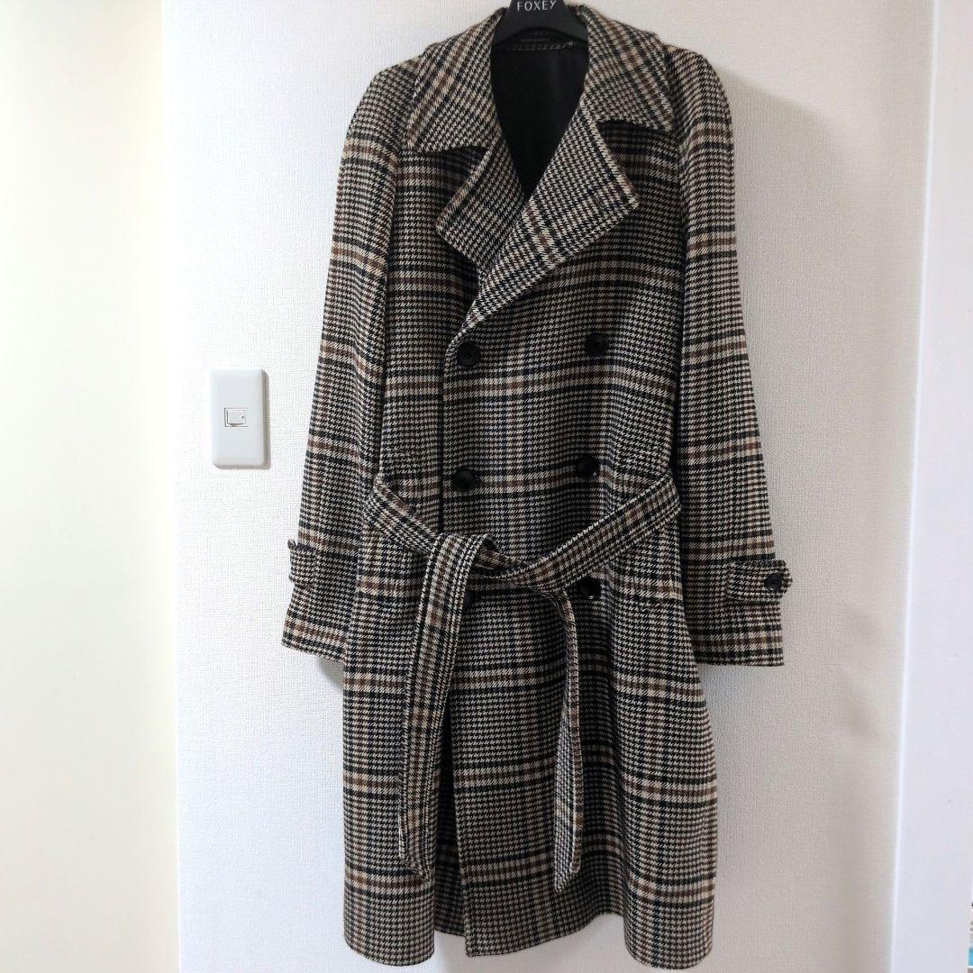 専用　　美品✨タリアトーレ RIDLEY ダブル チェック ロングコート ベルト