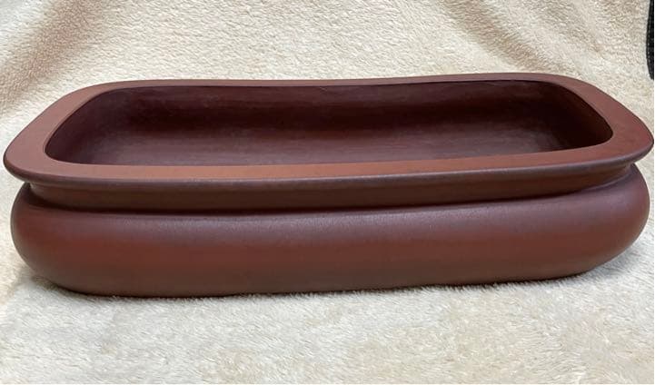 中国古渡 【宜興松亭自造】 盆栽鉢/植木鉢/平鉢/水盤