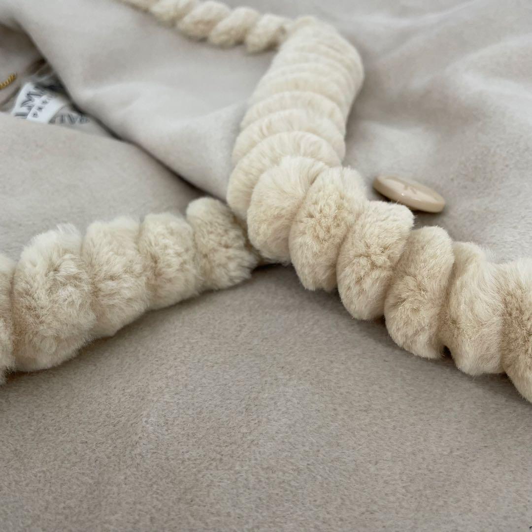 BALMAIN バルマン　アンゴラ　コート　9号　ベージュ　レディース　未使用