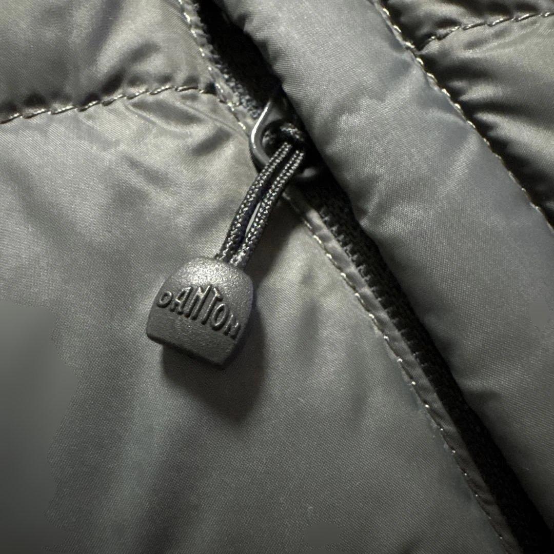 Danton クルーネック インナーダウン ジャケット/チャコールグレー 38