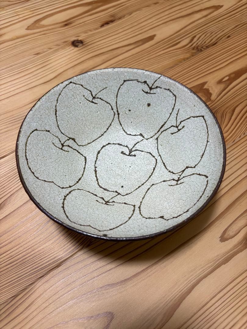 楠田純子　りんご鉢　6寸