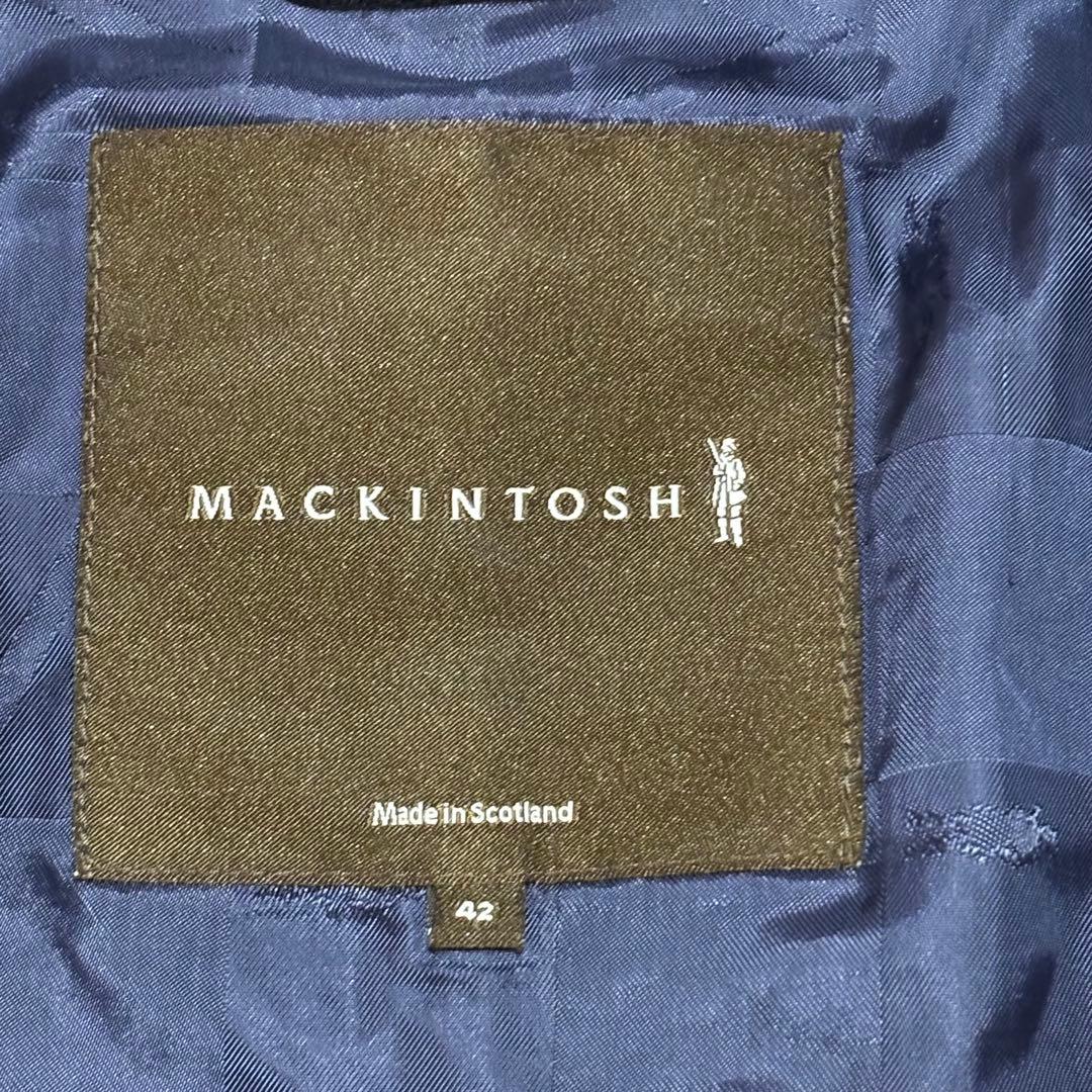 マッキントッシュ バルマカーンコート ステンカラー ラグランスリーブ 英国製42