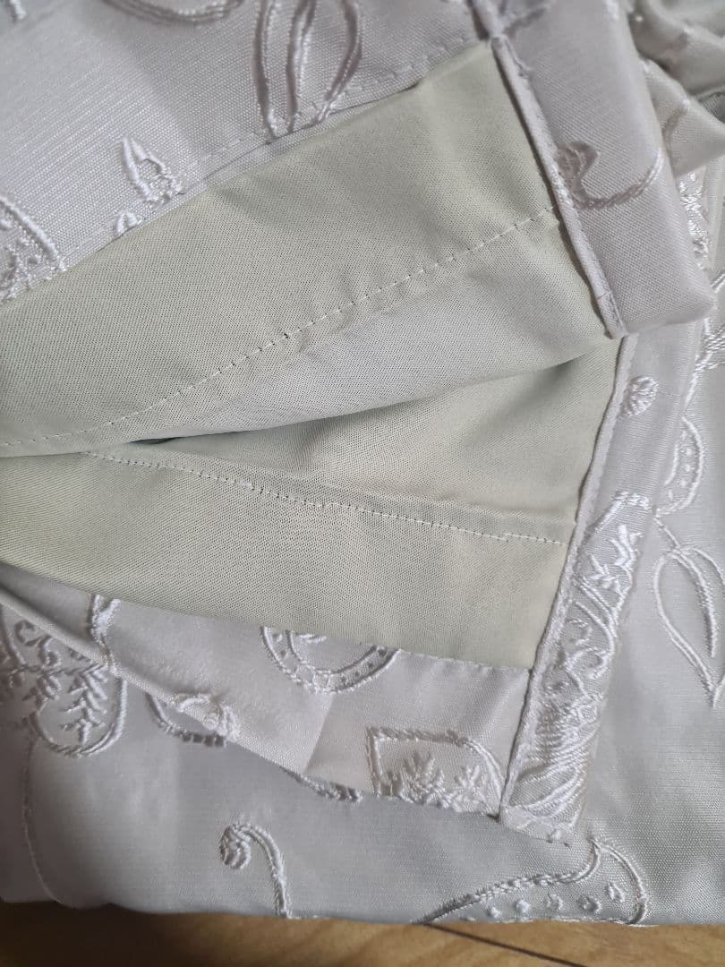 【日本製】オーダーメイド・ヨシダ・裏地付き・刺繍カーテン (150×230×2)