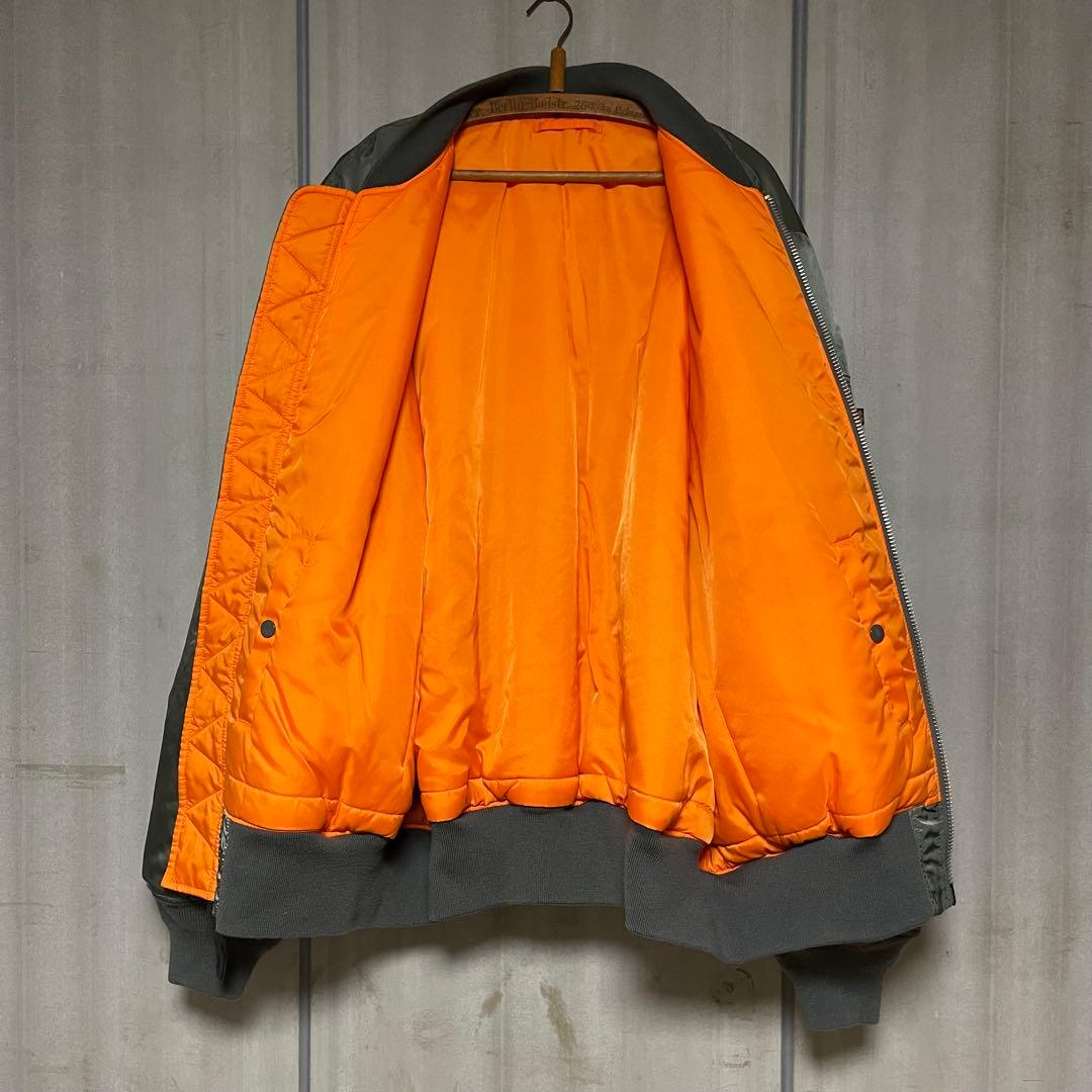 ビッグサイズ 5L★ALPHA MA-1ジャケット グリーン