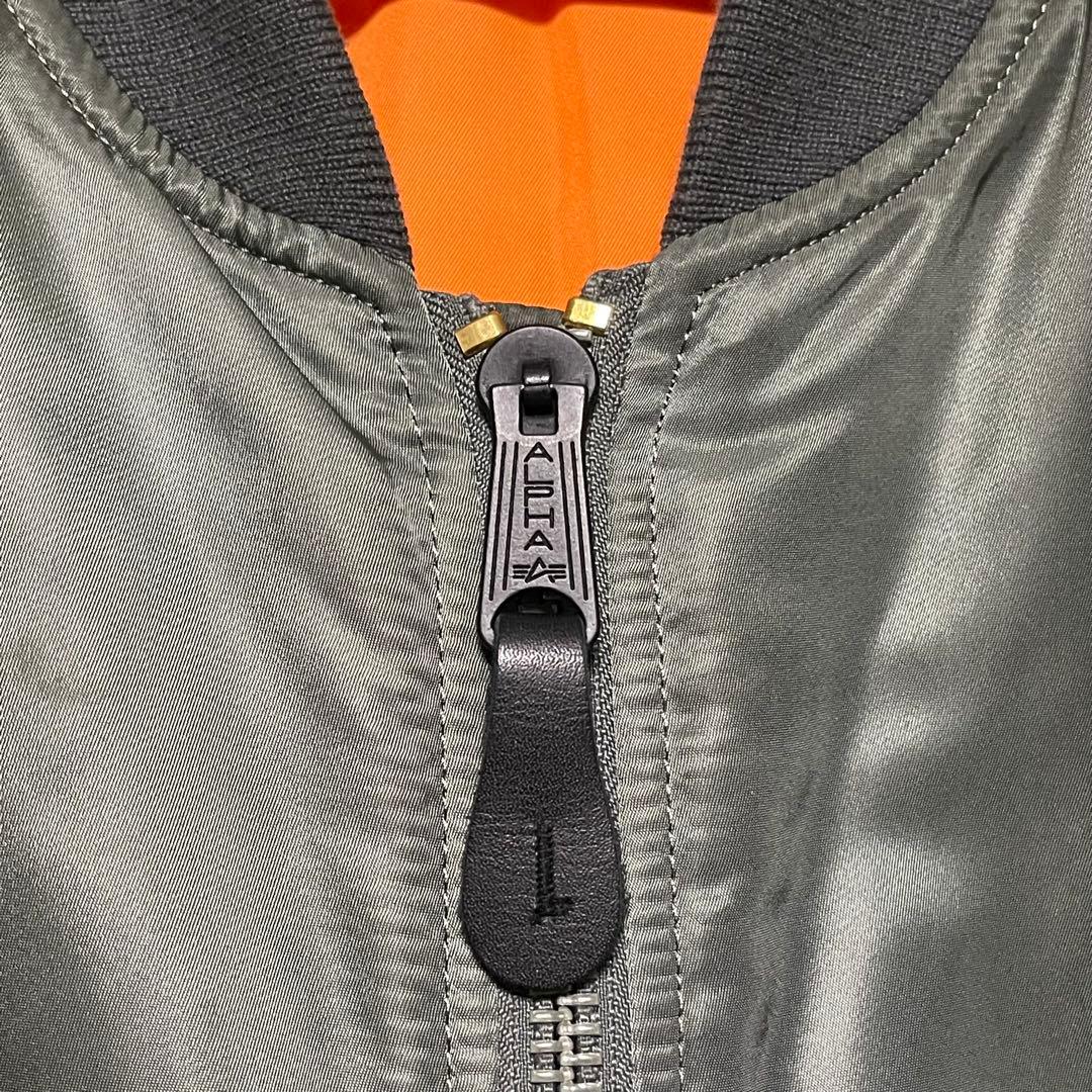 ビッグサイズ 5L★ALPHA MA-1ジャケット グリーン