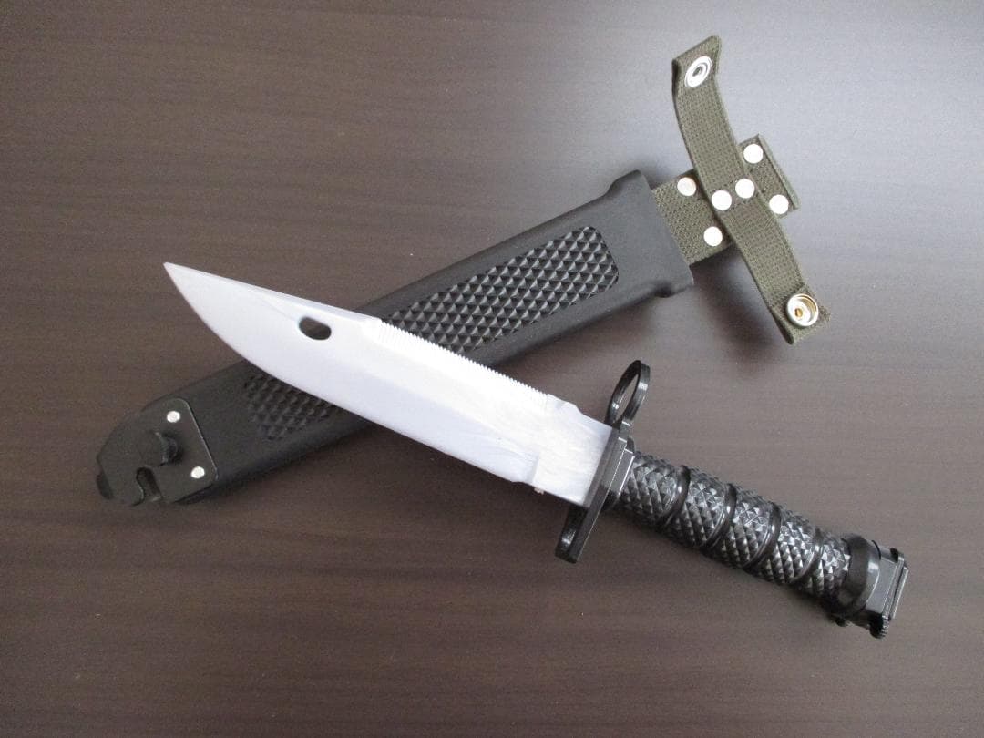 未使用　レプリカ　中国軍　ラバー製　95式銃剣　ラバー製　バヨネット