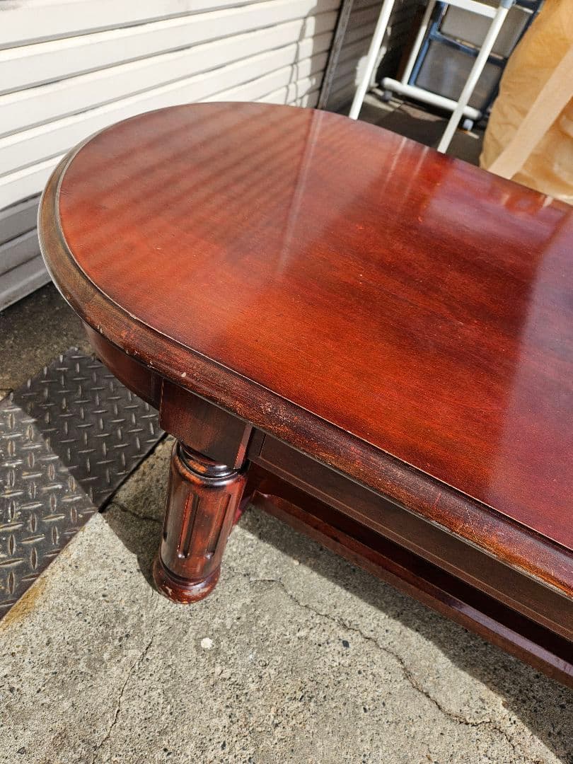 ヴィンテージ 木製のセンターテーブル ローテーブル 応接机 アンティーク調 家具