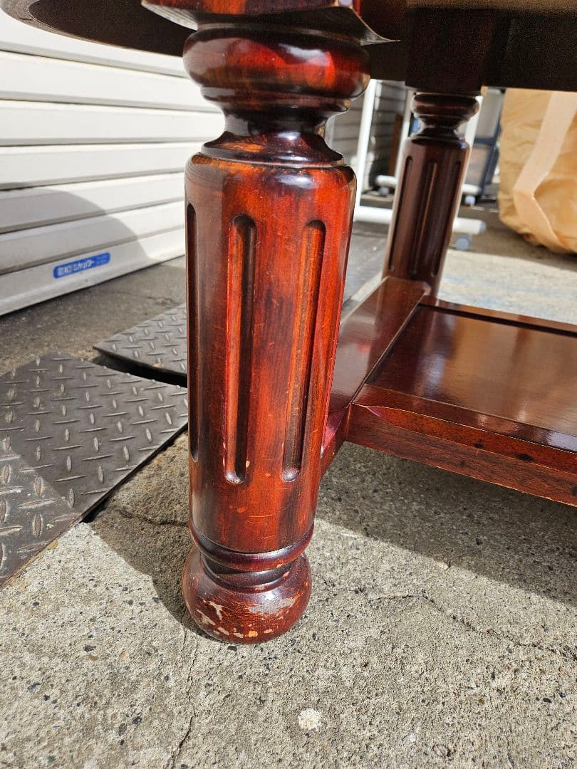 ヴィンテージ 木製のセンターテーブル ローテーブル 応接机 アンティーク調 家具