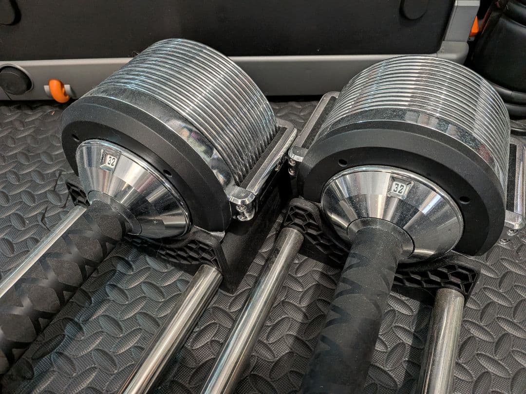 ライシン 最大32kg可変式ダンベル ２個セット