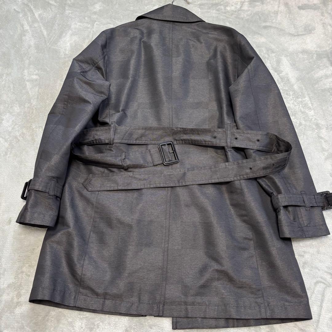 美品✨ブラックレーベルクレストブリッジ　シャドーチェック　ベルト　トレンチコート