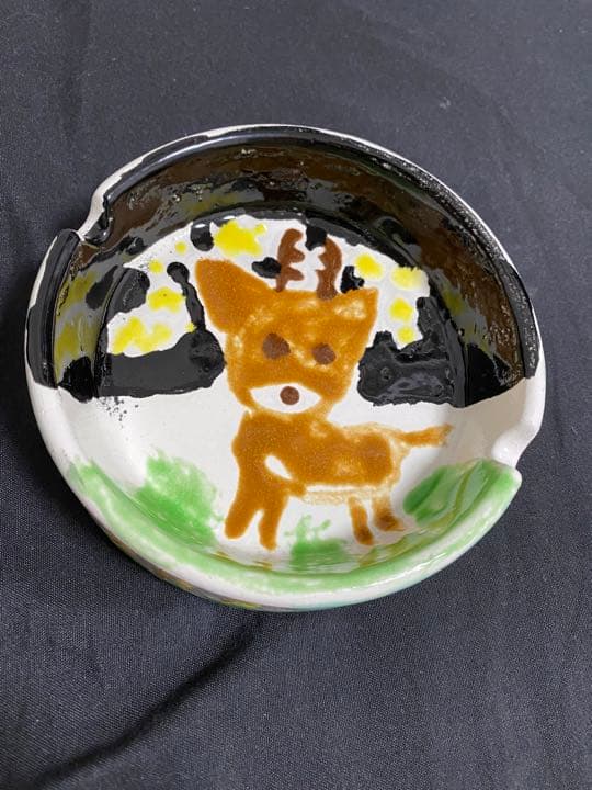 【新品】鹿の灰皿　-太田先生作品-