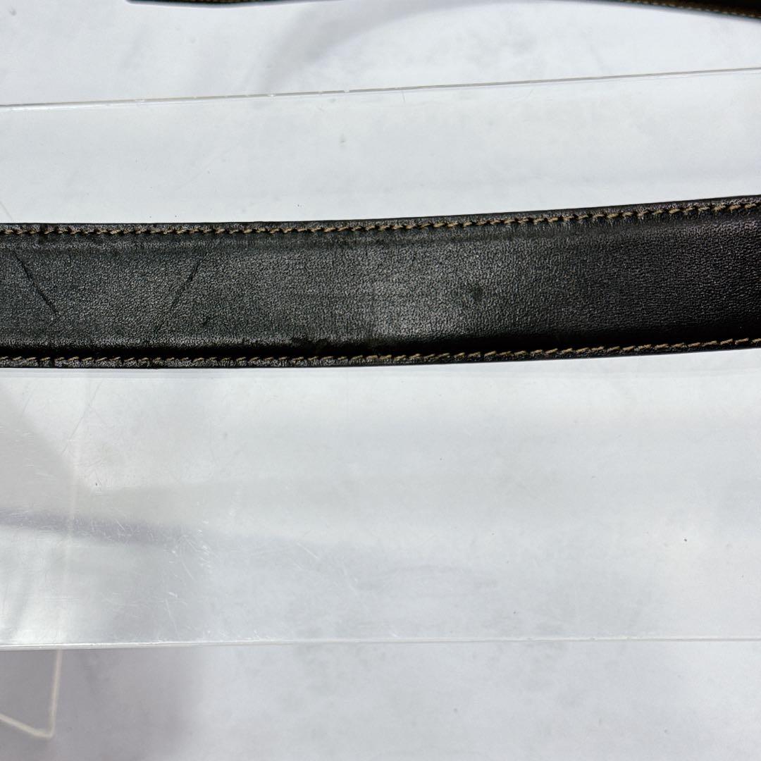 CELINE セリーヌ トリオンフ ダブル回転式ベルト 黒 希少 リバーシブル