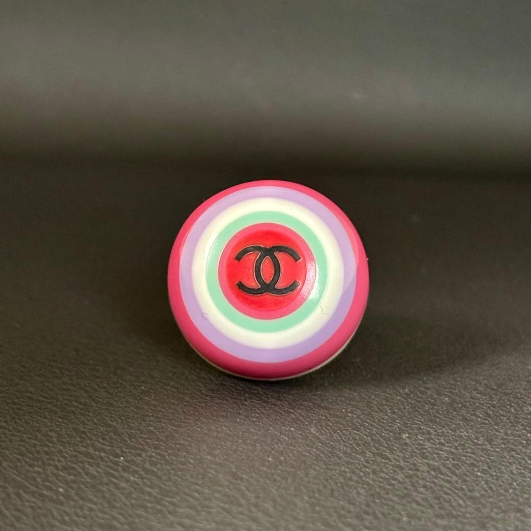 【シャネル】ココマーク リング 指輪 プラスチック ヴィンテージ 約12号