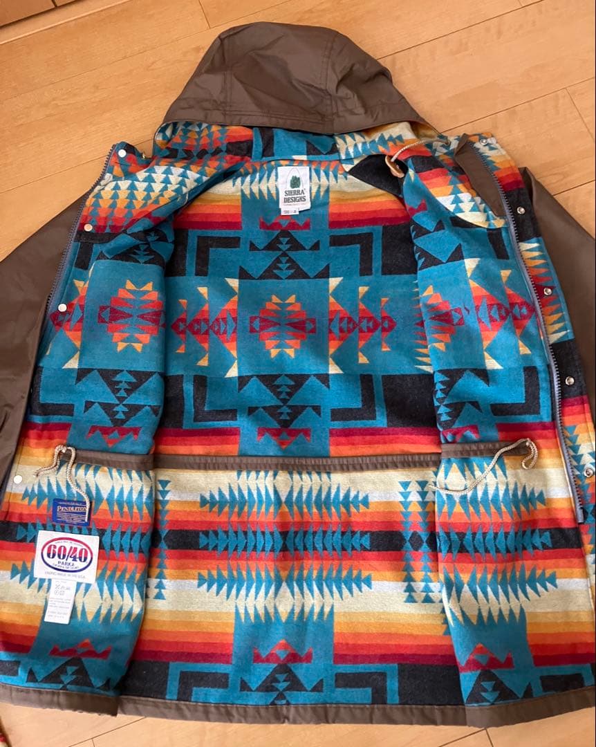 美品 USA製 シェラデザイン　ペンドルトン　マウンテンパーカー　ブラウン