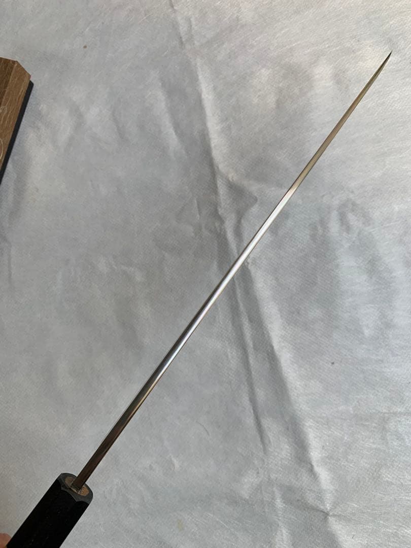 堺打刃物　刺身 柳刃　包丁　白鋼　尺　水牛八角柄