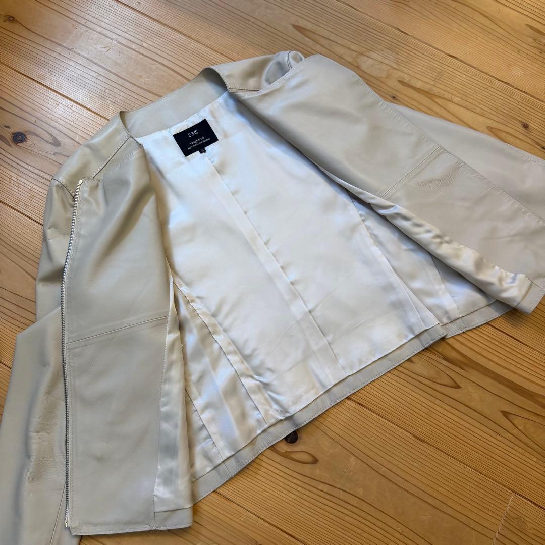 23区＊40サイズ＊ラムレザージャケット＊オンワード