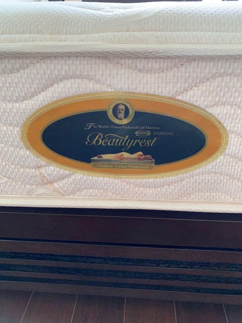 a.flat アジアン家具 ダブルベッド　モダン・ベッド（木製／ブラウン）