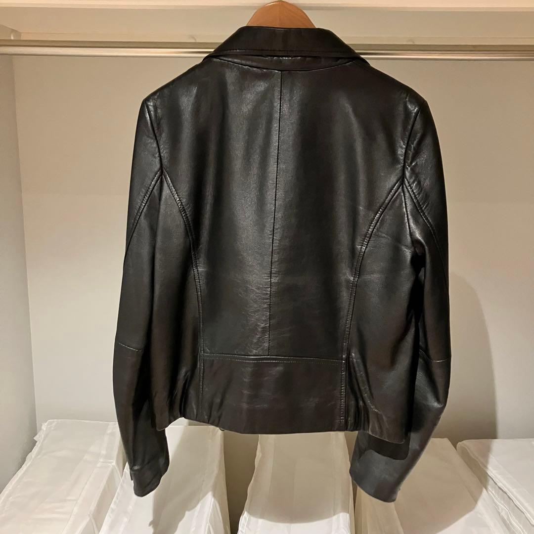 STUDIOUS ステュディオス ラムレザー ダブルライダース ジャケット