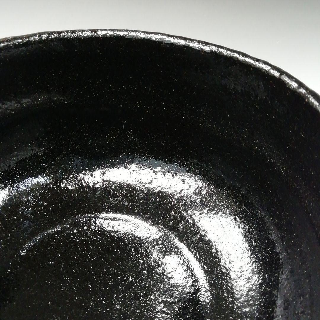 Ｔ２７５　茶碗　『黒茶碗』『干支　亥』『佐々木松楽 造』　共箱　抹茶碗　茶道具