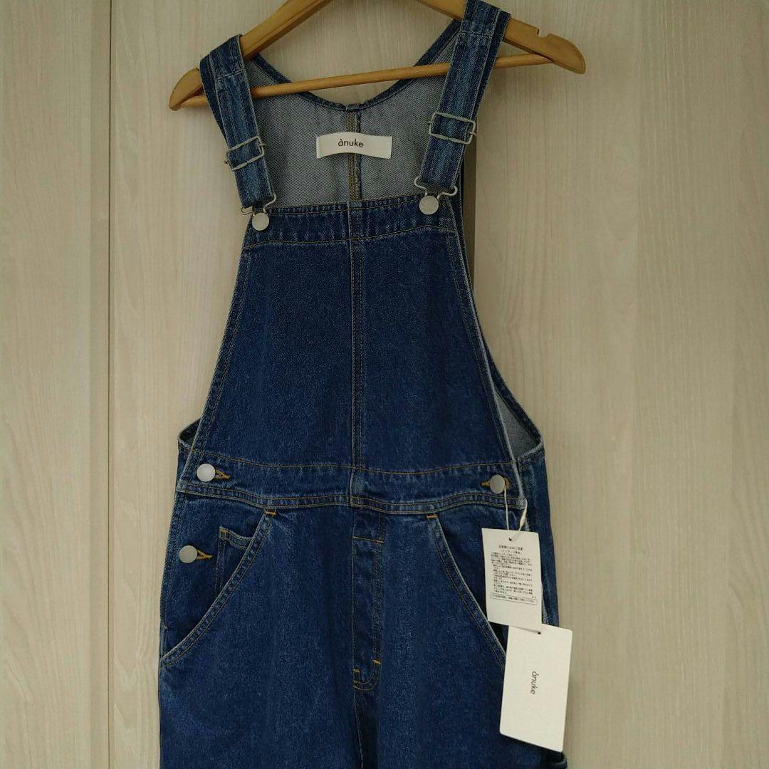 【新品タグ付】anuke デニムオーバーオール 38