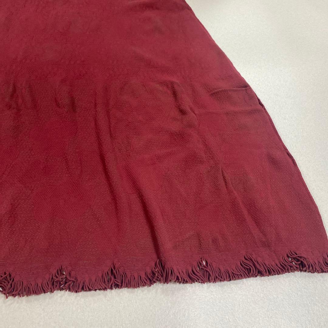 M.&KYOKO ブラウン レッドフリンジ付き ワンピース定価25.300円