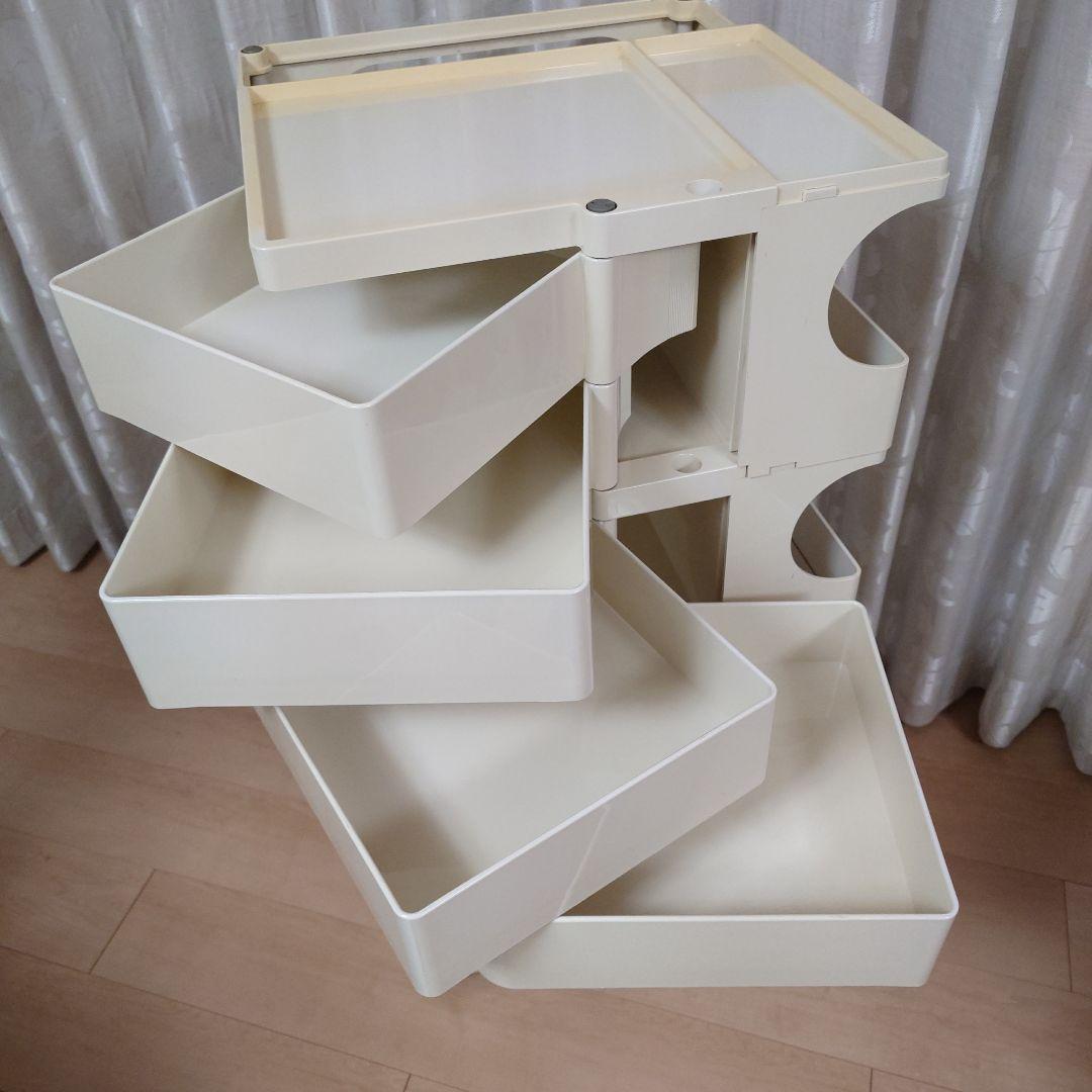 ボビーワゴン 4段4トレイ ホワイト 旧輸入品 イタリア製