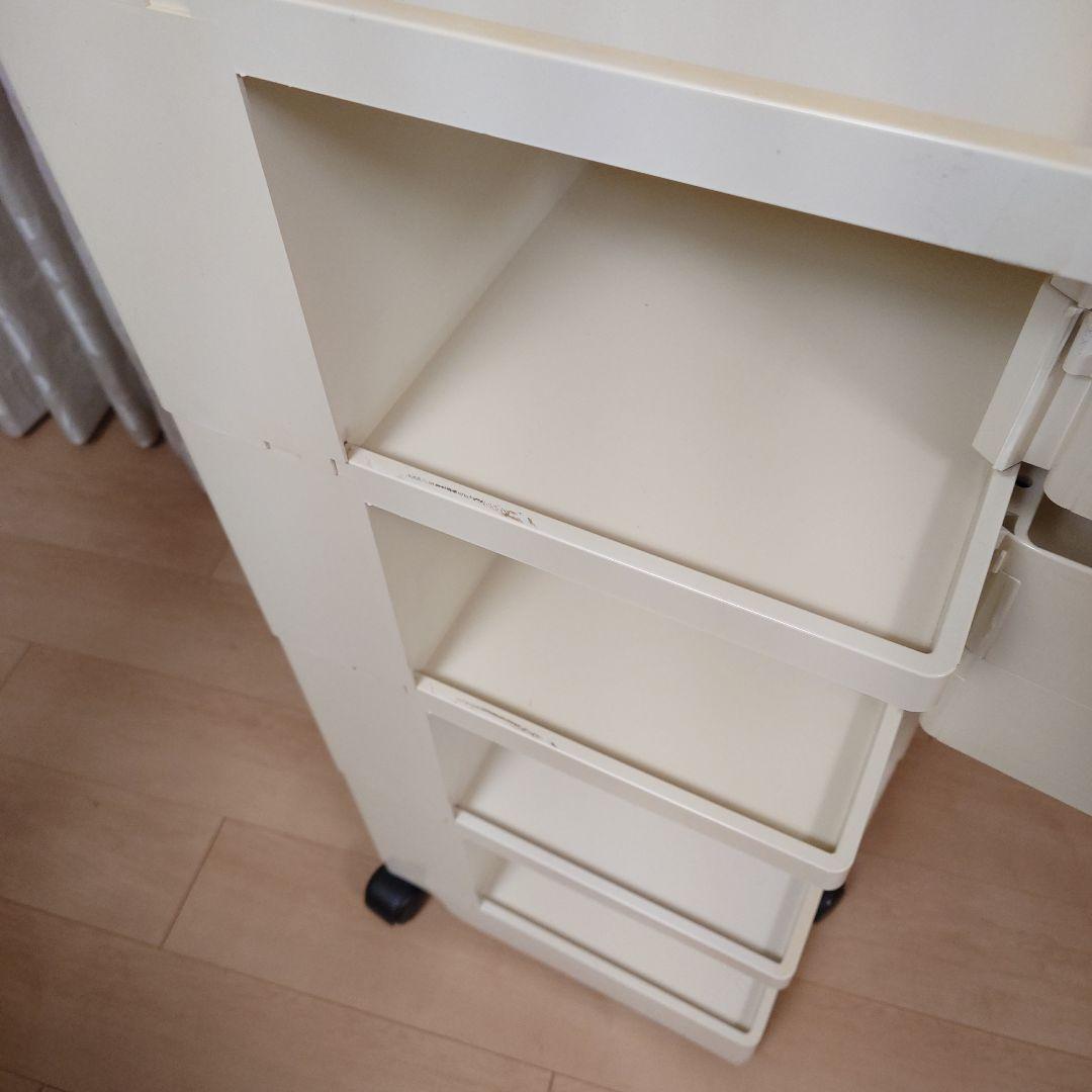 ボビーワゴン 4段4トレイ ホワイト 旧輸入品 イタリア製