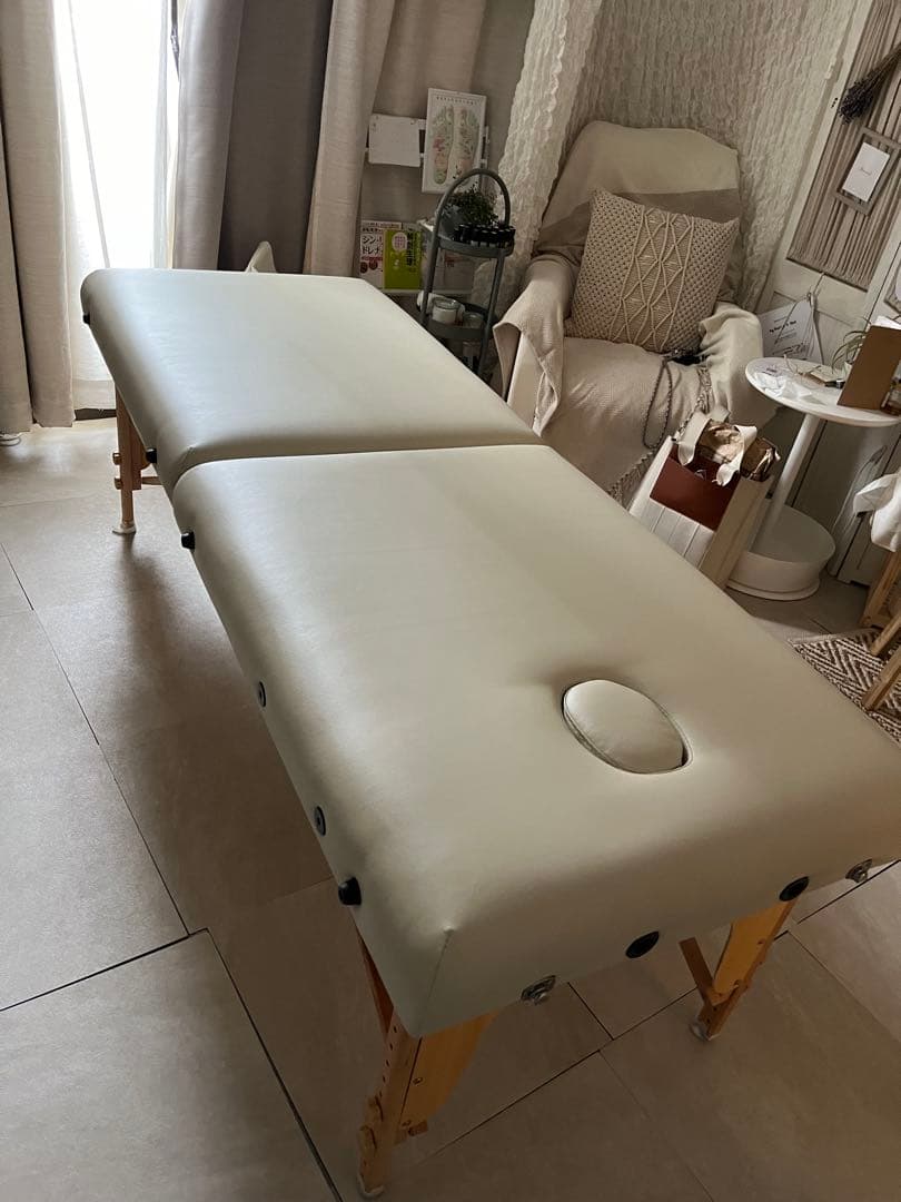 SEVEN BEAUTY 整体/マッサージベッド 折りたたみ式(タオル付き)