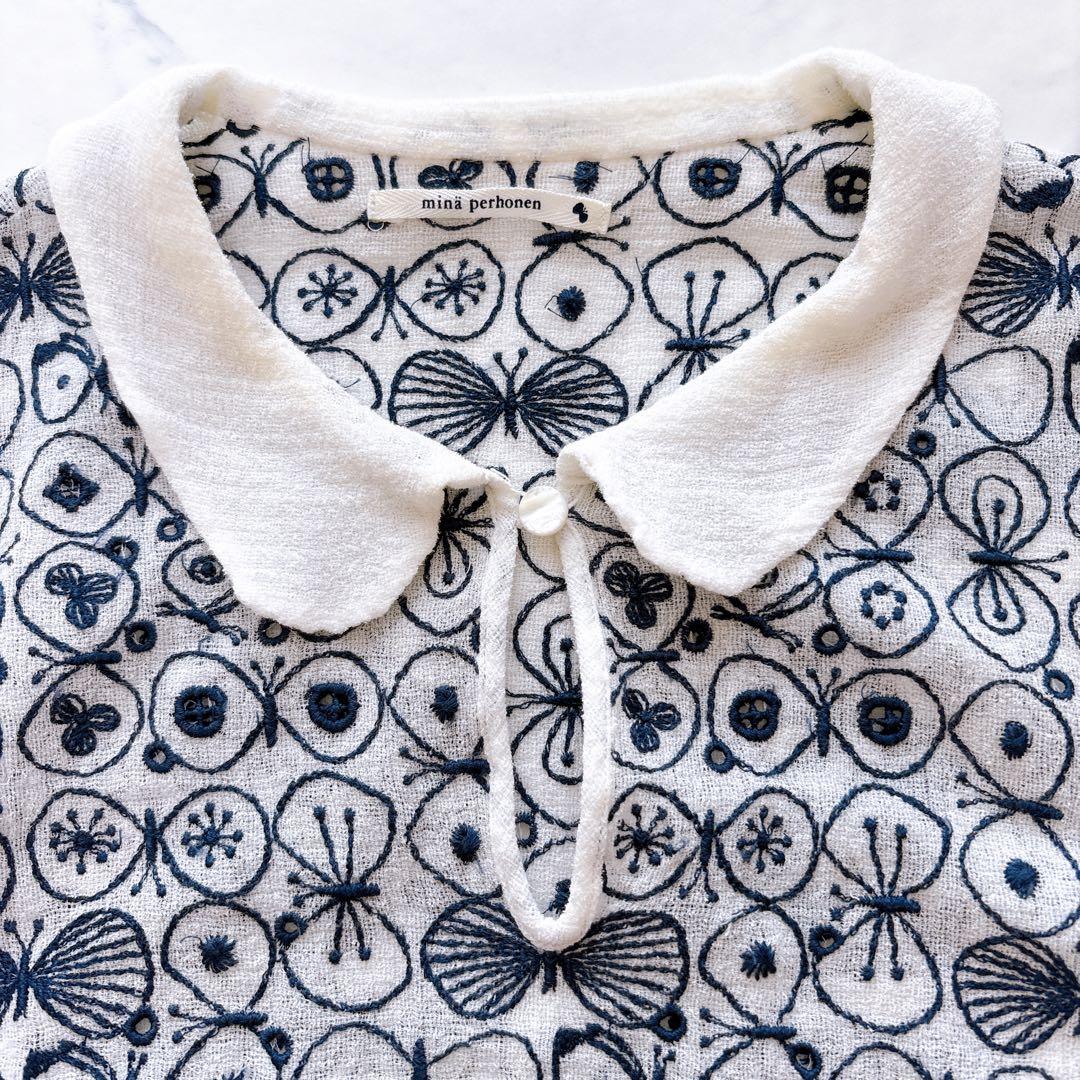 【美品】mina perhonen ミナペルホネン party ブラウス シャツ