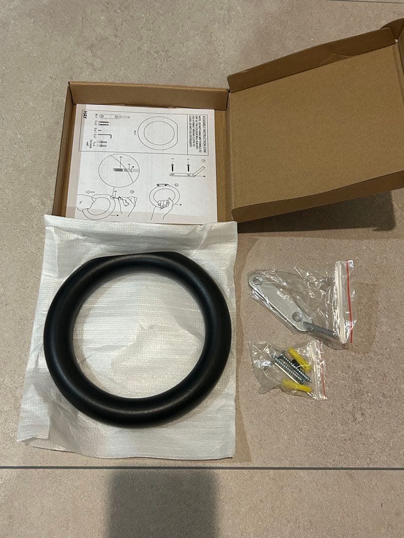 新品未使用❣️HAY GYMHOOK タオルリング　Lサイズ　ブラック　タオル掛け