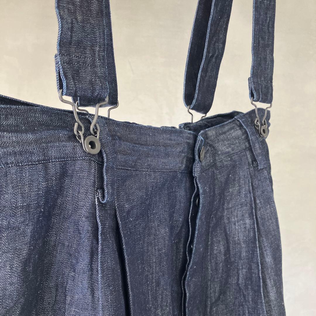 デニム サロペット サスペンダー付