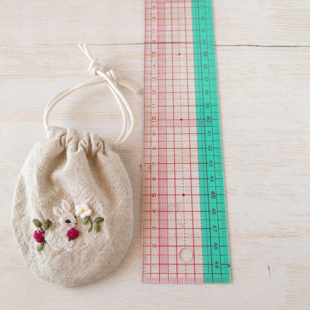 ちっちゃな巾着サシェ/詰替えタイプ【うさことラズベリー】