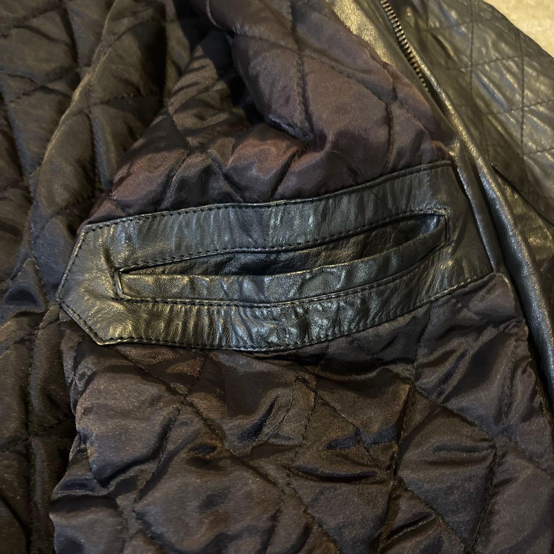 80s vintage 革ジャン レザージャケット 牛革 ショート丈