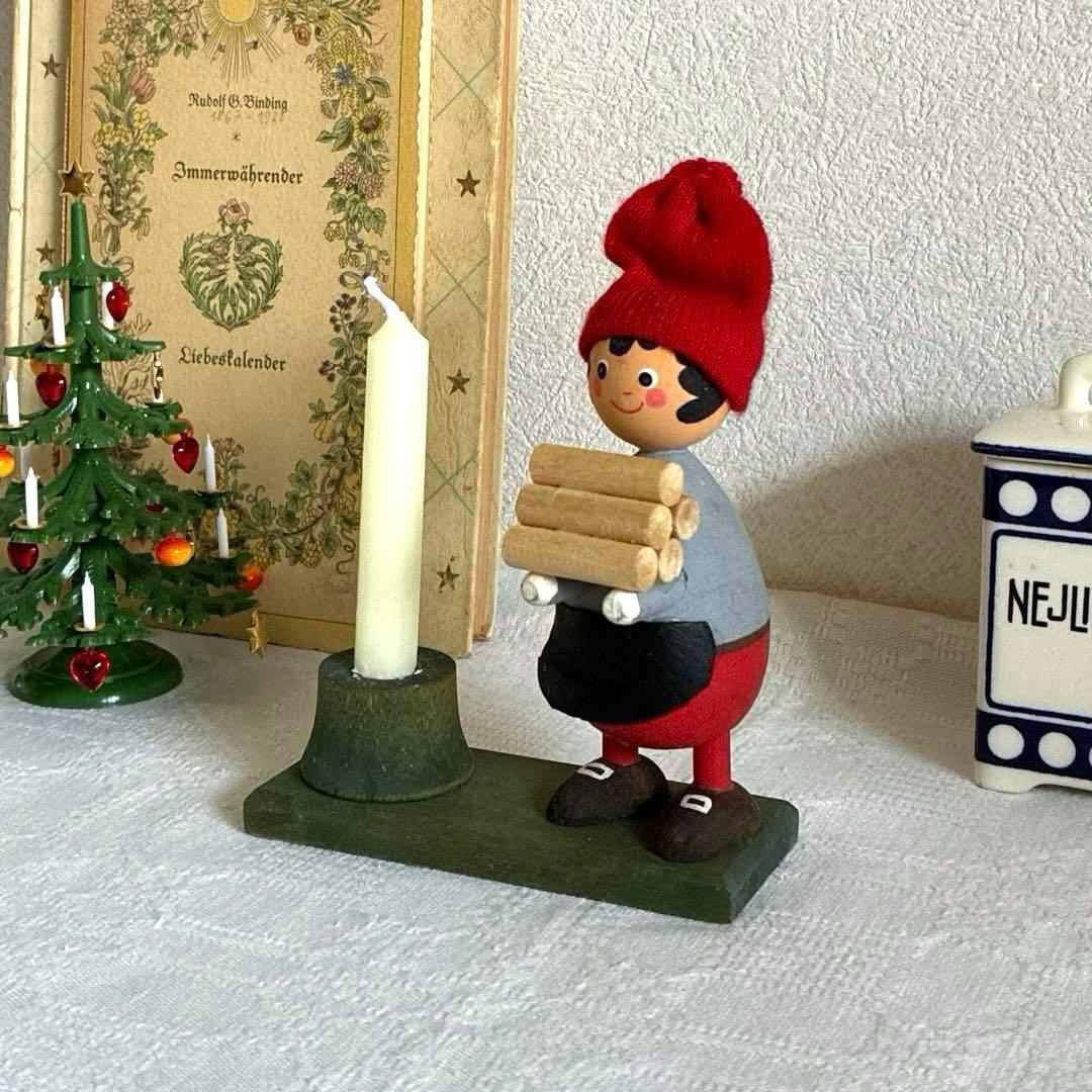 RN163 スウェーデンヴィンテージ ☆ トムテニッセのキャンドルスタンド