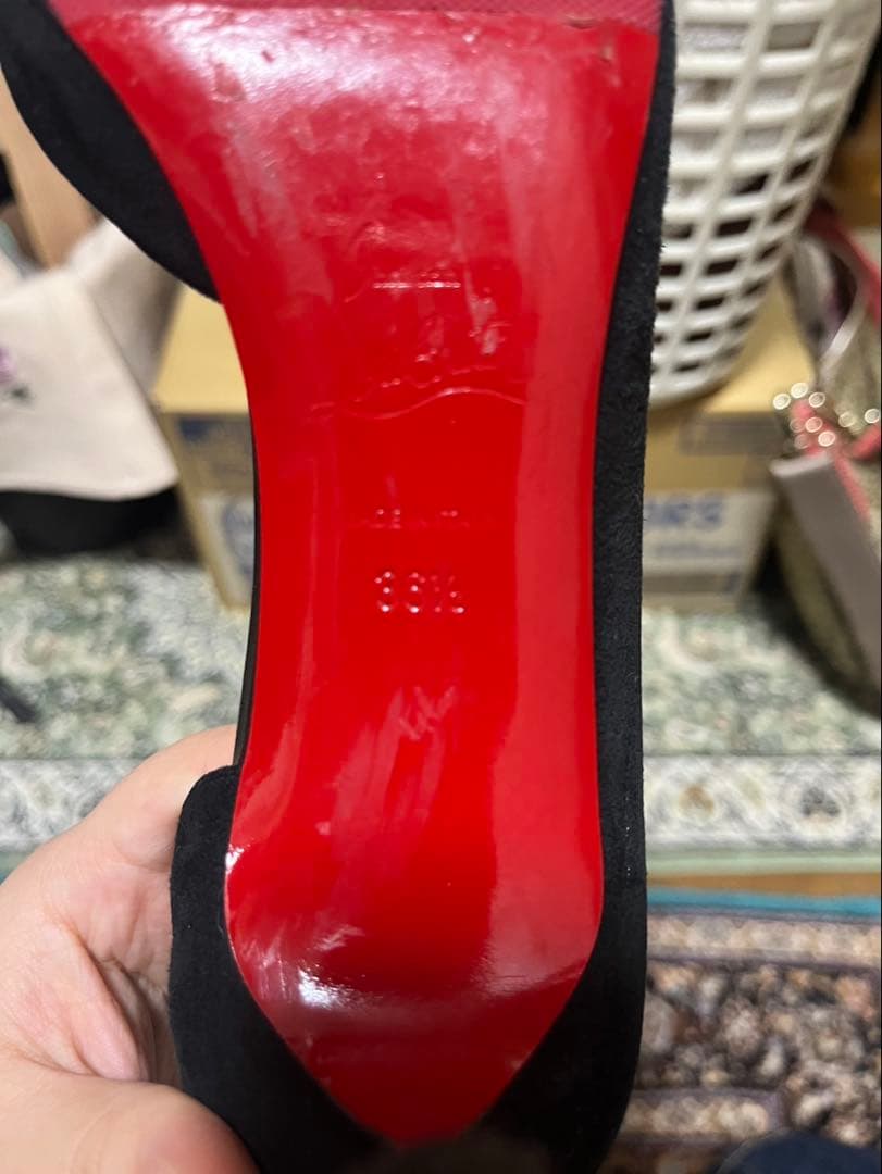 Christian Louboutin ブラックハイヒール サイズ36.5