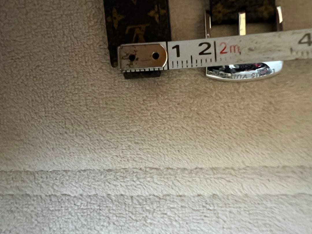 訳あり　Louis Vuitton モノグラム レザーベルト 尾錠　本物