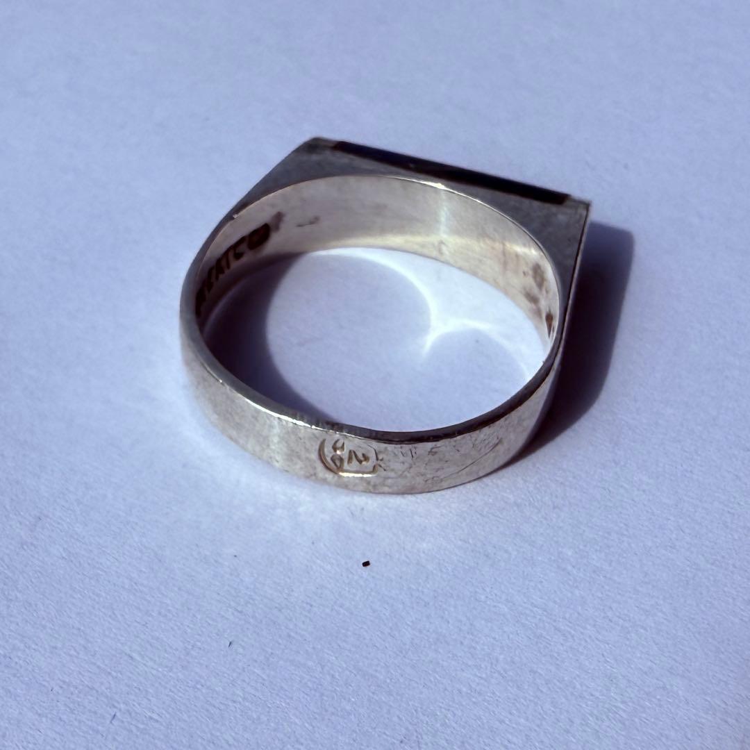 Mexican Bar Ring メキシカンシルバーリング　ソーダライト11号