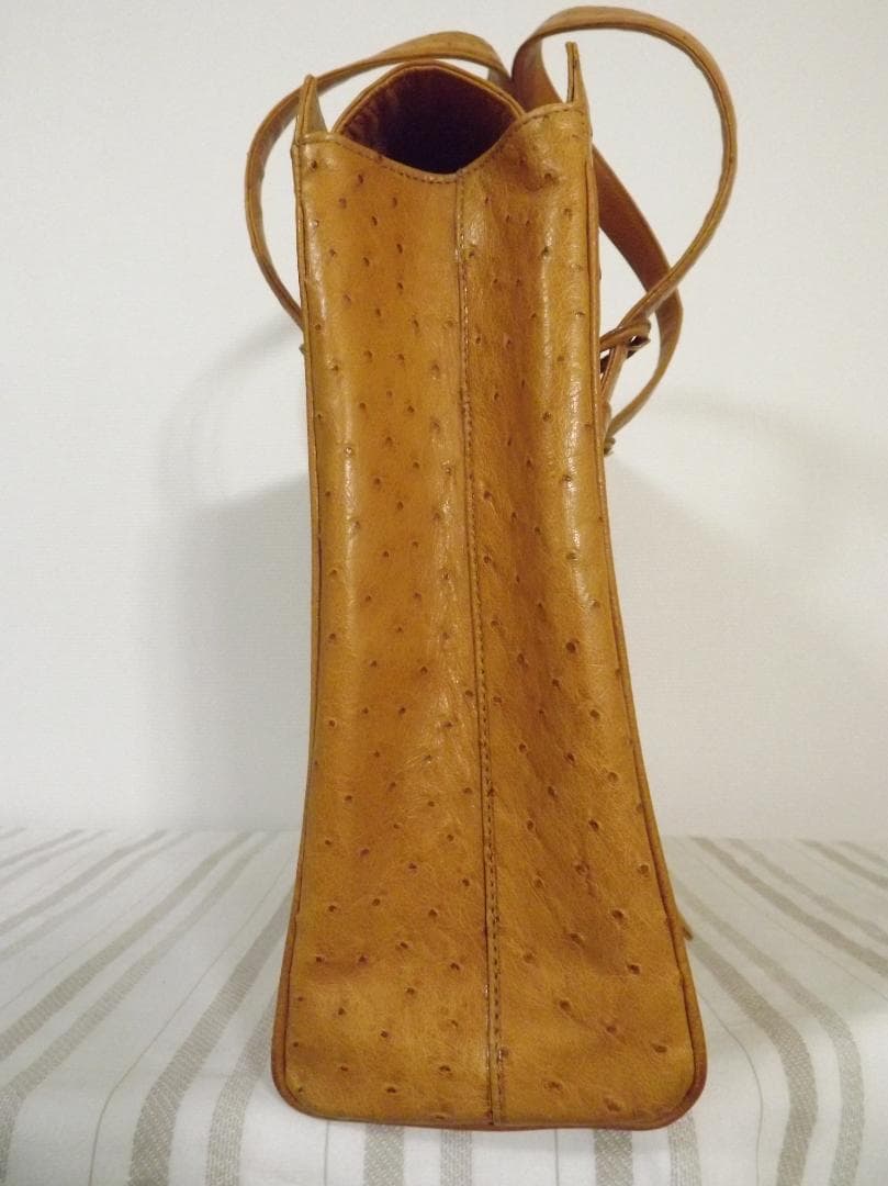 ジャンフランコフェラーリ ヴィンテージ　オーストリッチ　ビジネス　バッグ