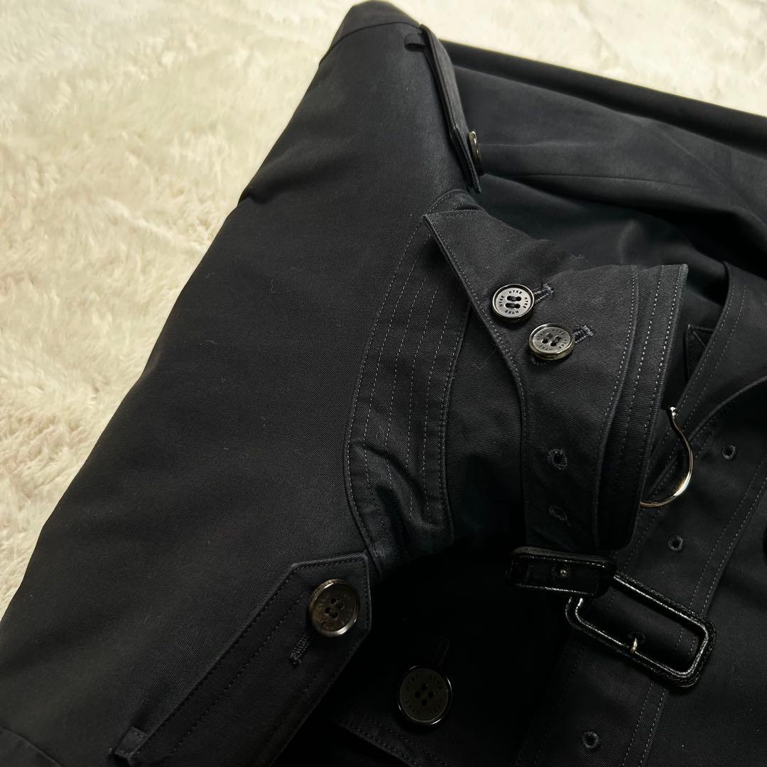 HYKE ハイク レディース ビックフィット　トレンチコート ライナー付 黒