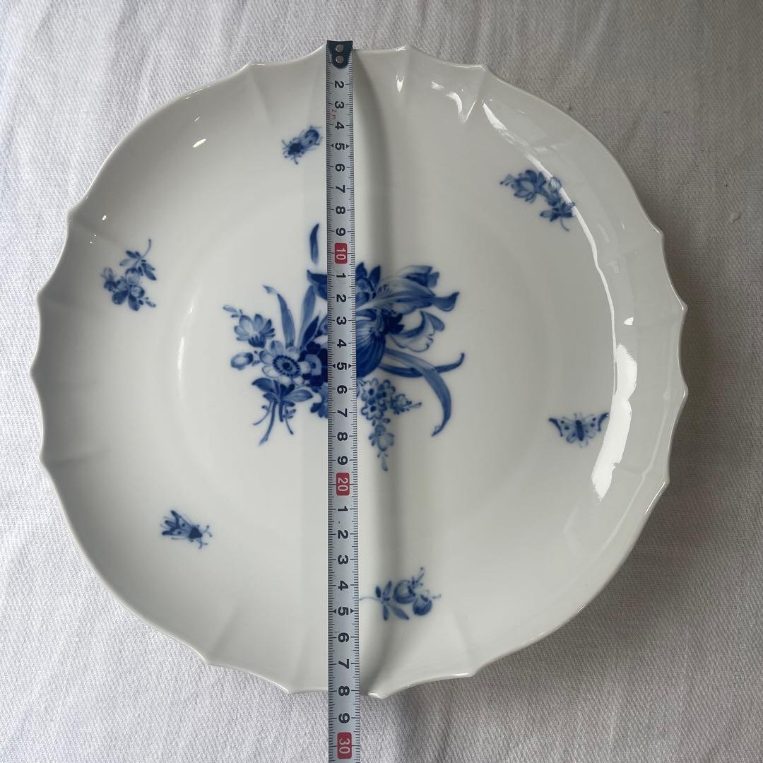 マイセン　青い花　Meissen 大皿　ブルーフラワー　28cm