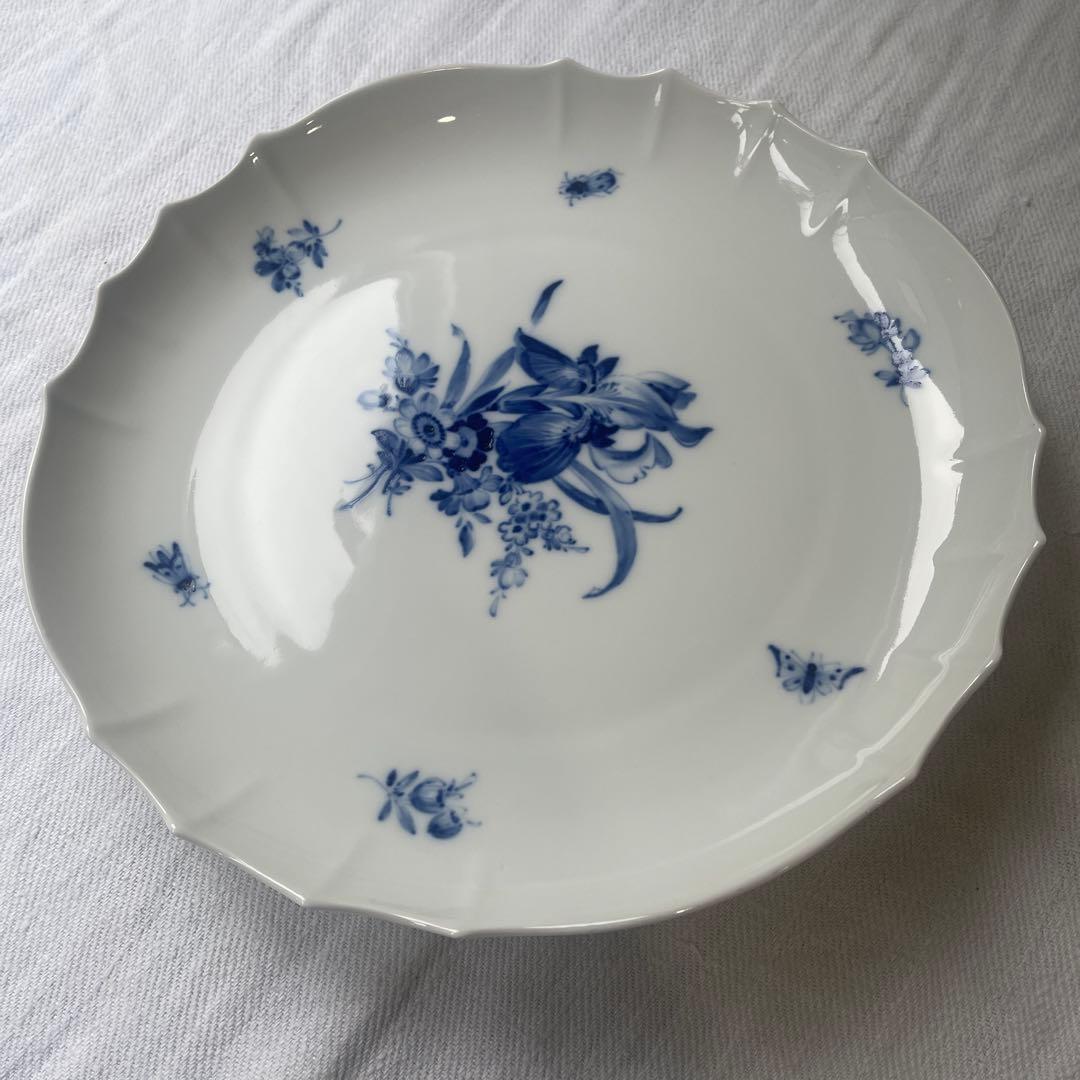 マイセン　青い花　Meissen 大皿　ブルーフラワー　28cm