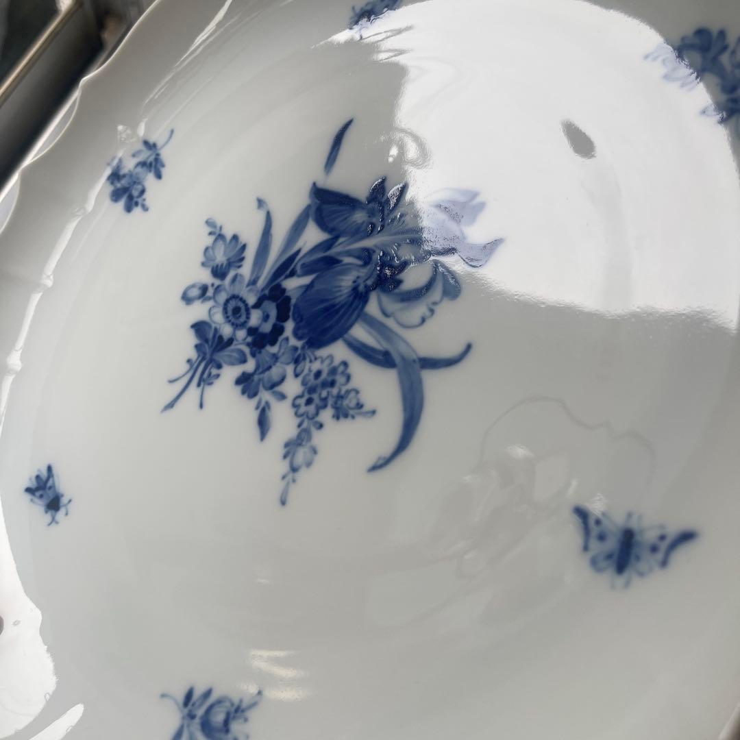 マイセン　青い花　Meissen 大皿　ブルーフラワー　28cm