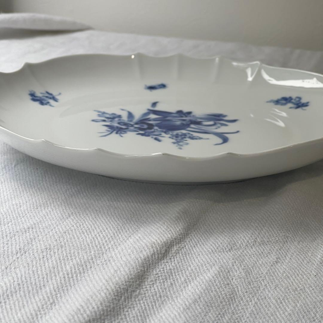 マイセン　青い花　Meissen 大皿　ブルーフラワー　28cm