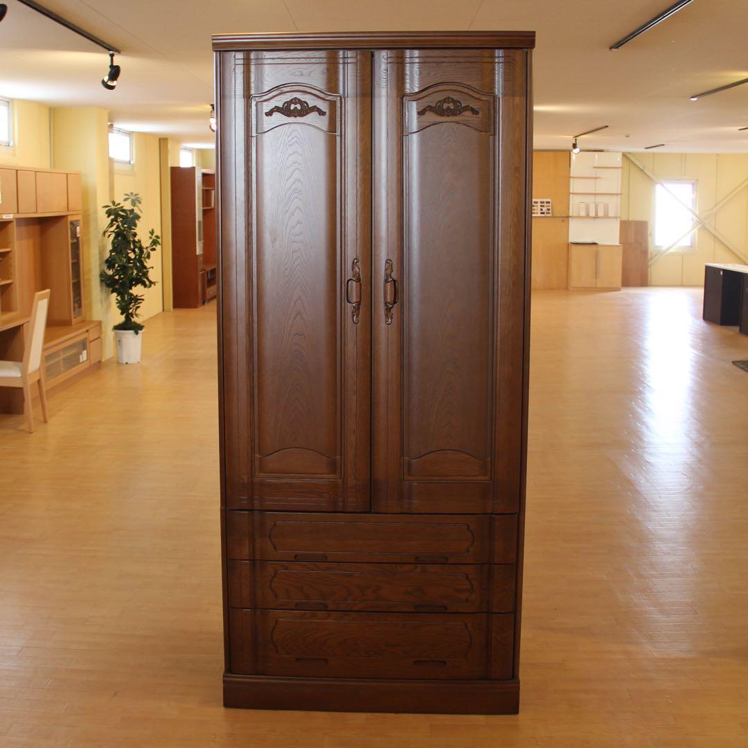 国産高級ブレザータンス 引き出し付き　ナラ材