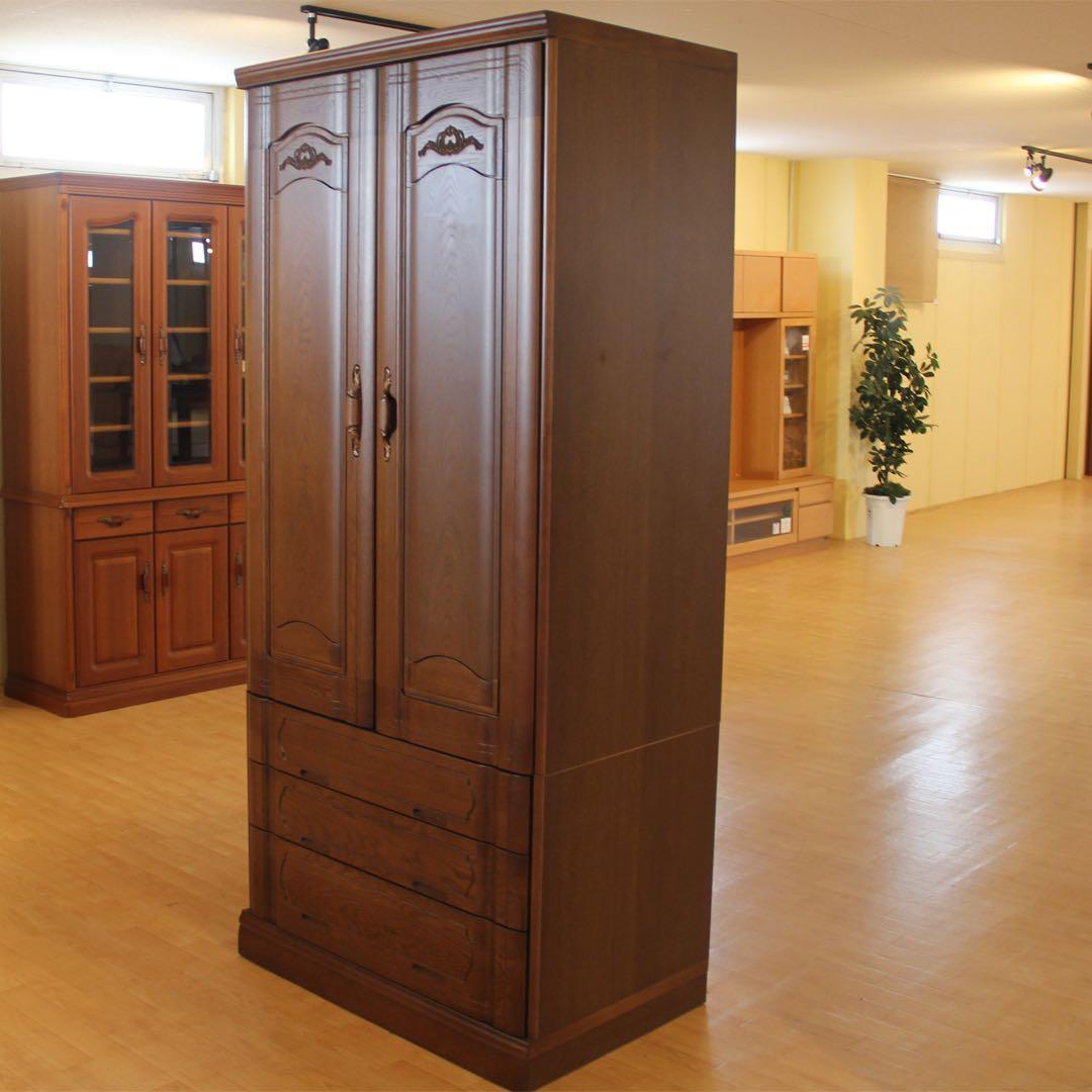 国産高級ブレザータンス 引き出し付き　ナラ材